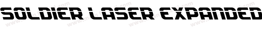soldier laser expanded字体转换